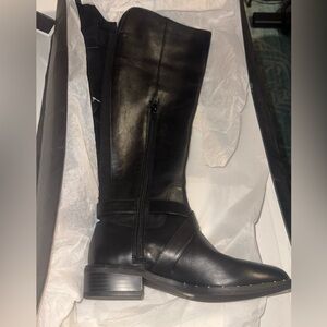 INC International Concepts Black Over the Knee Boots